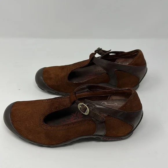 Merrell Dark Spice Plaza Strap Mary Jane Shoes Size 8 - Picture 8 of 10